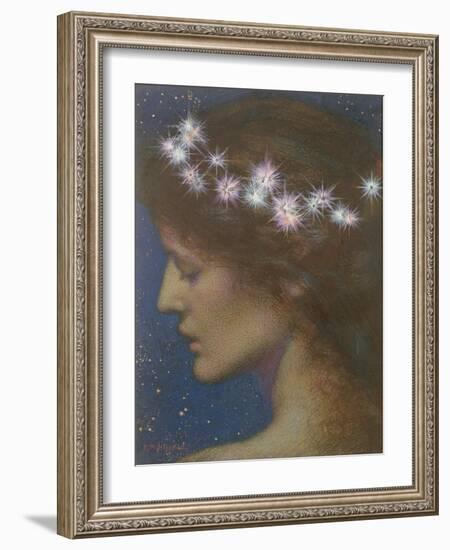 Night (W/C & Bodycolour on Paper) (See 48895)-Edward Robert Hughes-Framed Giclee Print