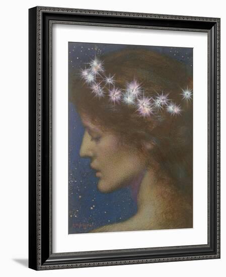 Night (W/C & Bodycolour on Paper) (See 48895)-Edward Robert Hughes-Framed Giclee Print