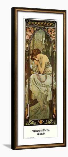 Night-Alphonse Mucha-Framed Art Print