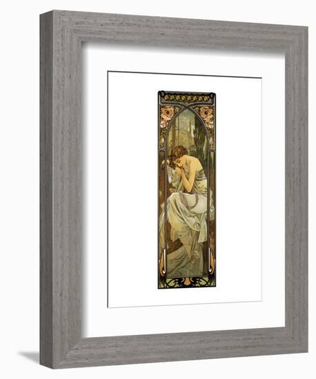 Night-Alphonse Mucha-Framed Premium Giclee Print