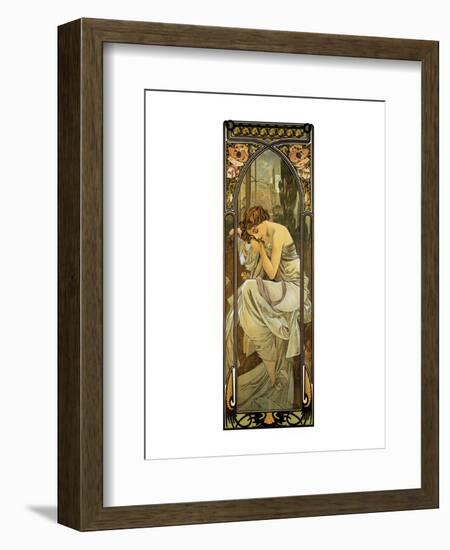 Night-Alphonse Mucha-Framed Premium Giclee Print