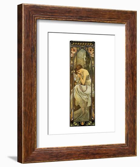 Night-Alphonse Mucha-Framed Premium Giclee Print