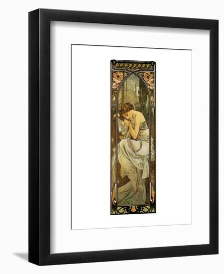 Night-Alphonse Mucha-Framed Premium Giclee Print