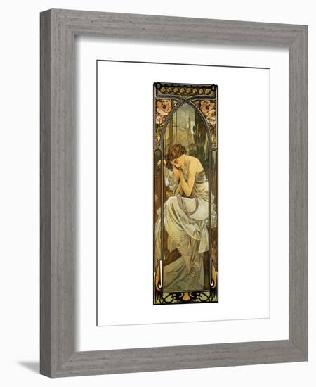 Night-Alphonse Mucha-Framed Premium Giclee Print