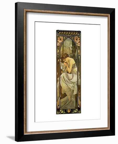 Night-Alphonse Mucha-Framed Premium Giclee Print