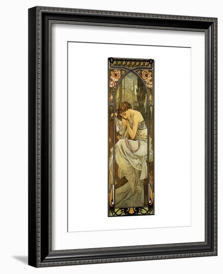 Night-Alphonse Mucha-Framed Premium Giclee Print