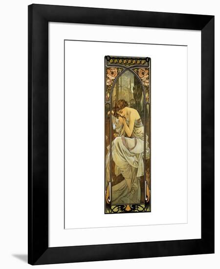 Night-Alphonse Mucha-Framed Premium Giclee Print