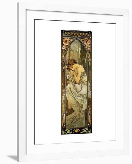 Night-Alphonse Mucha-Framed Premium Giclee Print