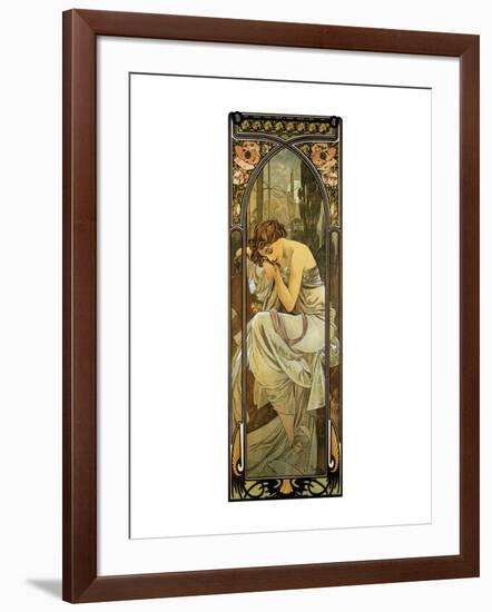 Night-Alphonse Mucha-Framed Premium Giclee Print