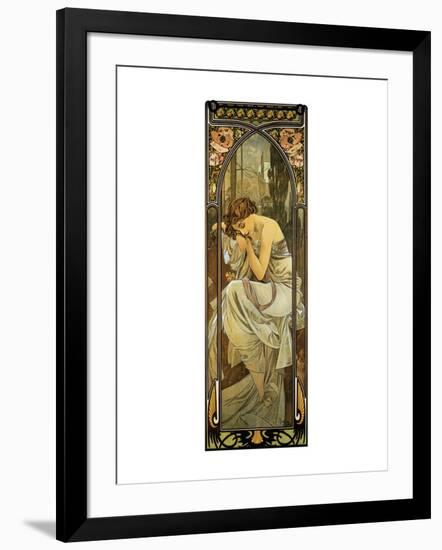 Night-Alphonse Mucha-Framed Premium Giclee Print