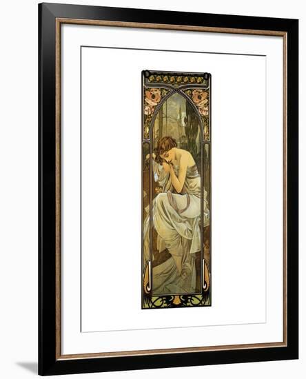 Night-Alphonse Mucha-Framed Premium Giclee Print