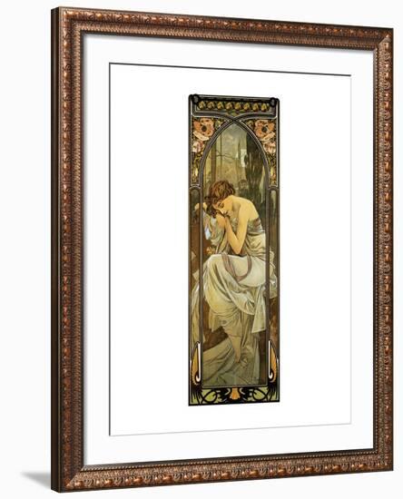 Night-Alphonse Mucha-Framed Premium Giclee Print