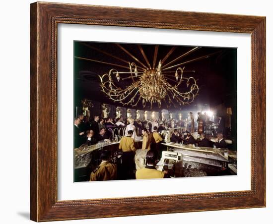 Nightclub Called Nero's Nook Inside the Cabana Hotel, Palo Alto, California, 1963-Yale Joel-Framed Photographic Print