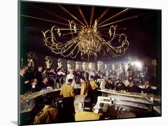 Nightclub Called Nero's Nook Inside the Cabana Hotel, Palo Alto, California, 1963-Yale Joel-Mounted Photographic Print