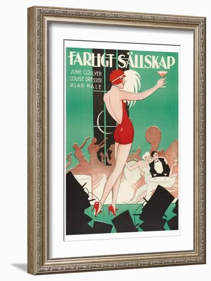 Nightclub "Farlight Sallskap"-null-Framed Art Print