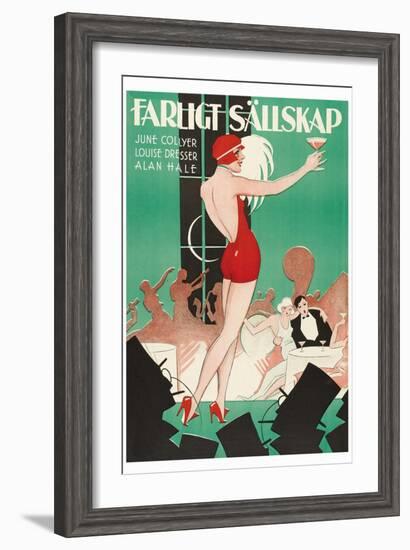 Nightclub "Farlight Sallskap"-null-Framed Art Print