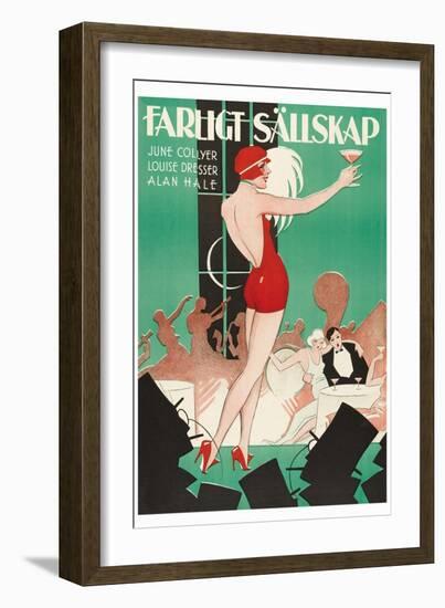 Nightclub "Farlight Sallskap"-null-Framed Art Print