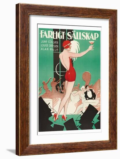 Nightclub "Farlight Sallskap"-null-Framed Art Print