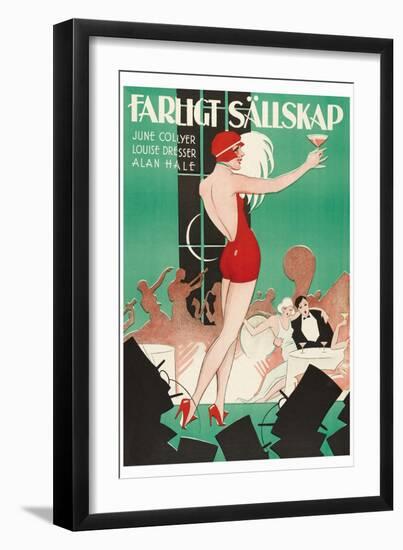 Nightclub "Farlight Sallskap"-null-Framed Art Print