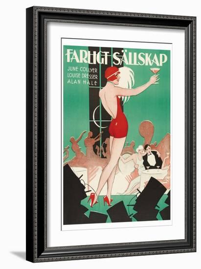 Nightclub "Farlight Sallskap"-null-Framed Art Print