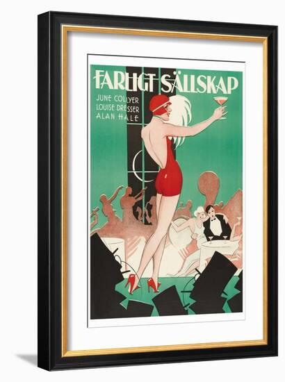 Nightclub "Farlight Sallskap"-null-Framed Art Print