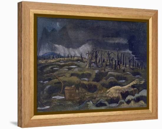 Nightfall, British Artists at the Front, Continuation of the Western Front, Part Three, Nash, 1918-Paul Nash-Framed Premier Image Canvas