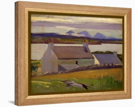 Nightfall, Iona, Paps of Jura Beyond-Francis Campbell Boileau Cadell-Framed Premier Image Canvas