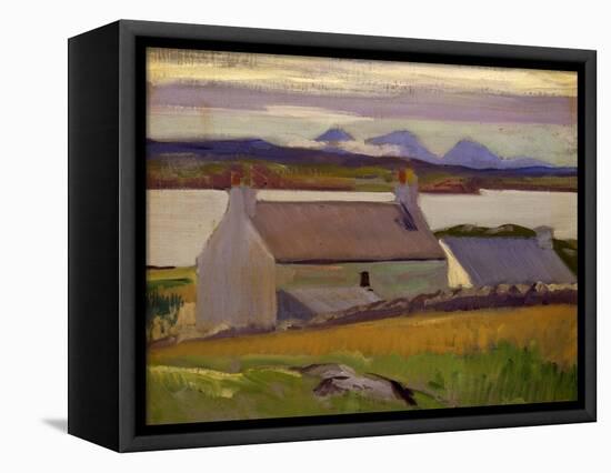 Nightfall, Iona, Paps of Jura Beyond-Francis Campbell Boileau Cadell-Framed Premier Image Canvas