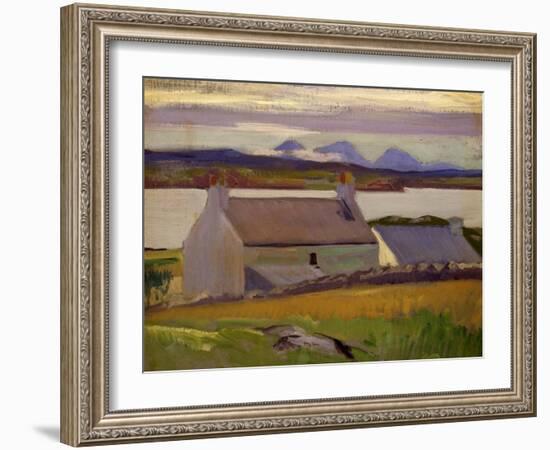 Nightfall, Iona, Paps of Jura Beyond-Francis Campbell Boileau Cadell-Framed Giclee Print