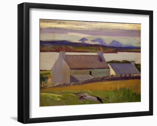 Nightfall, Iona, Paps of Jura Beyond-Francis Campbell Boileau Cadell-Framed Giclee Print