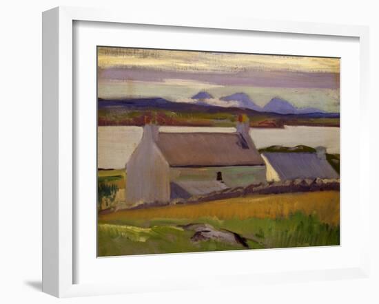 Nightfall, Iona, Paps of Jura Beyond-Francis Campbell Boileau Cadell-Framed Giclee Print