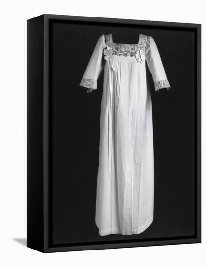 Nightgown Ornamented with Lace, 1900-1910-null-Framed Premier Image Canvas