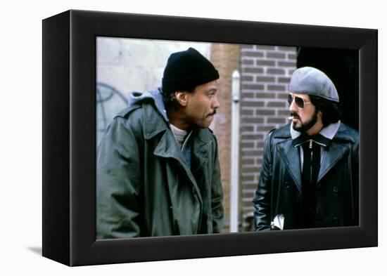 NIGHTHAWKS, 1981 directed by BRUCE MALMUTH Billy Dee Williams and Sylvester Stallone (photo)-null-Framed Stretched Canvas