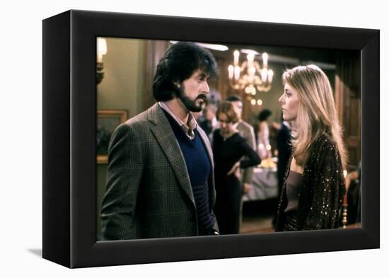 NIGHTHAWKS, 1981 directed by BRUCE MALMUTH Sylvester Stallone and Lindsay Wagner (photo)-null-Framed Stretched Canvas