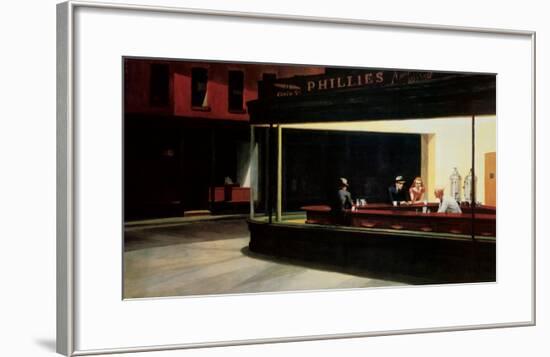 Nighthawks, c.1942-Edward Hopper-Framed Art Print