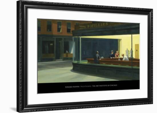 Nighthawks, c.1942-Edward Hopper-Framed Art Print