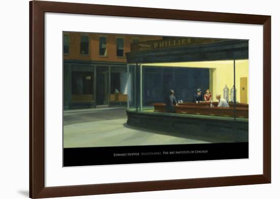 Nighthawks, c.1942-Edward Hopper-Framed Art Print