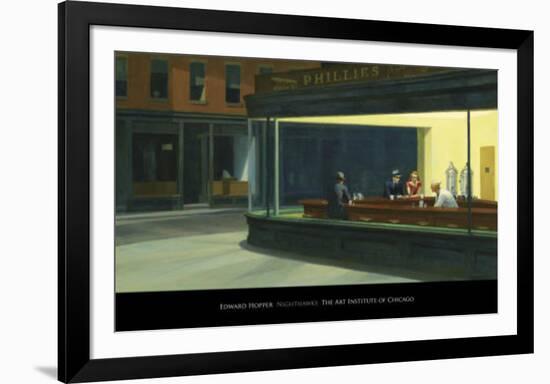 Nighthawks, c.1942-Edward Hopper-Framed Art Print