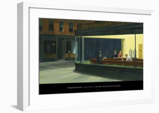 Nighthawks, c.1942-Edward Hopper-Framed Art Print