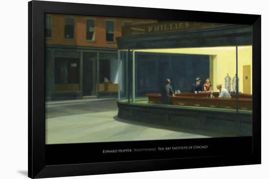 Nighthawks, c.1942-Edward Hopper-Framed Art Print