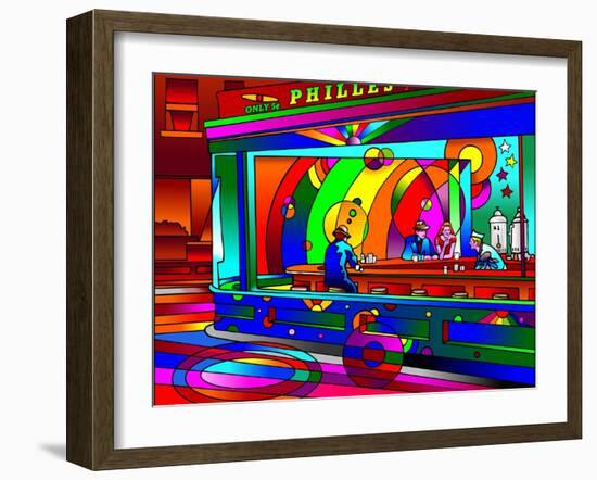 Nighthawks-Howie Green-Framed Giclee Print