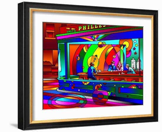 Nighthawks-Howie Green-Framed Giclee Print