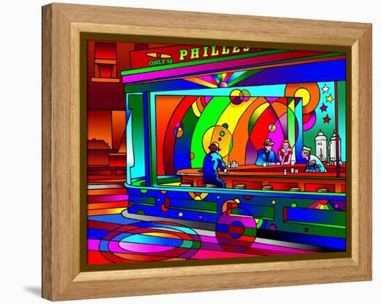 Nighthawks-Howie Green-Framed Premier Image Canvas