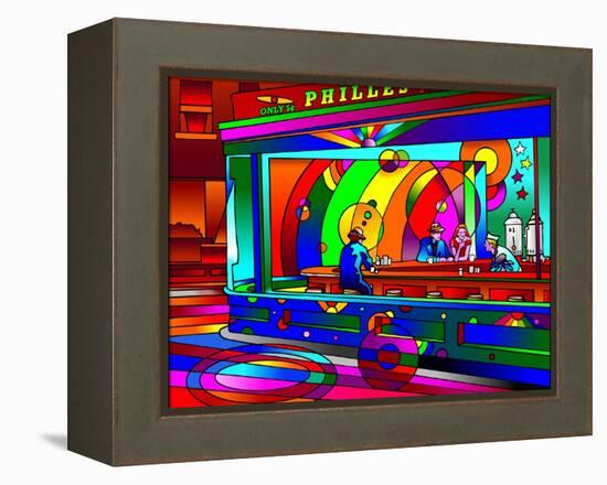 Nighthawks-Howie Green-Framed Premier Image Canvas