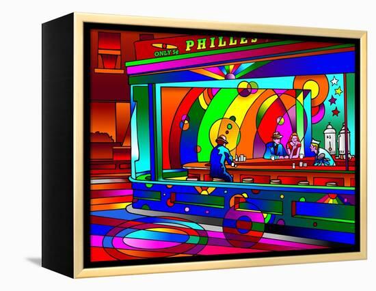 Nighthawks-Howie Green-Framed Premier Image Canvas