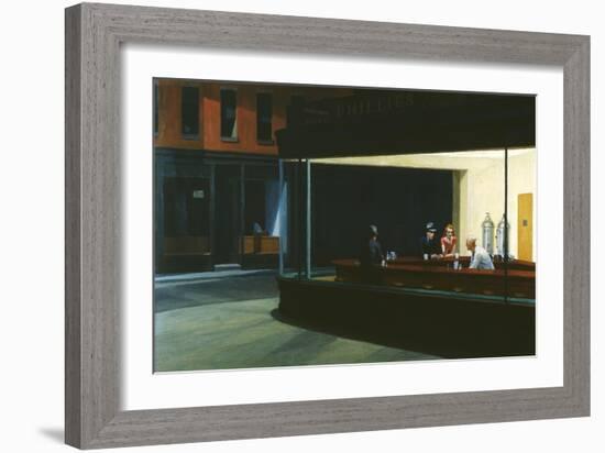 Nighthawks-Edward Hopper-Framed Giclee Print