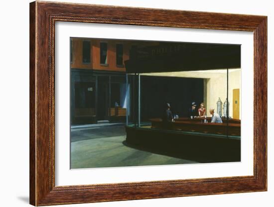 Nighthawks-Edward Hopper-Framed Giclee Print