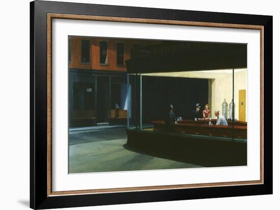 Nighthawks-Edward Hopper-Framed Giclee Print