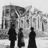 Damage to the Church of Notre Dame, Armentières, France, World War I, C1914-C1918-Nightingale & Co-Giclee Print