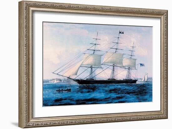 Nightingale-Currier & Ives-Framed Art Print